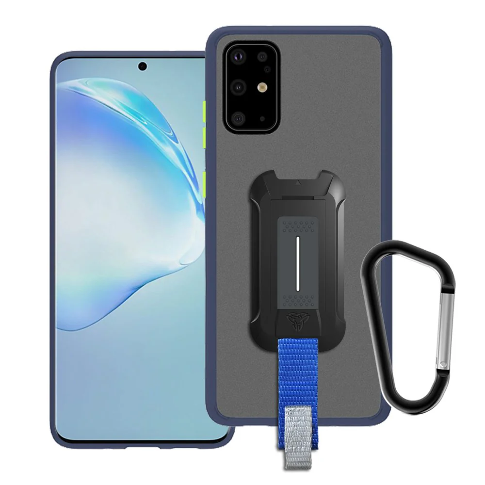 GX-SS20-S20P-NY | Samsung Galaxy S20+ Plus / S20+ Plus 5G Case | Ultra Slim Hyper Shockproof Case w/ X-Mount & Carabiner -Navy
