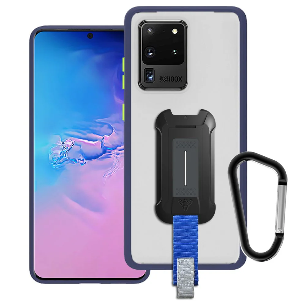 GX-SS20-S20U-NY | Samsung Galaxy S20 Ultra / S20 Ultra 5G Case | Ultra Slim Hyper Shockproof Case w/ X-Mount & Carabiner -Navy