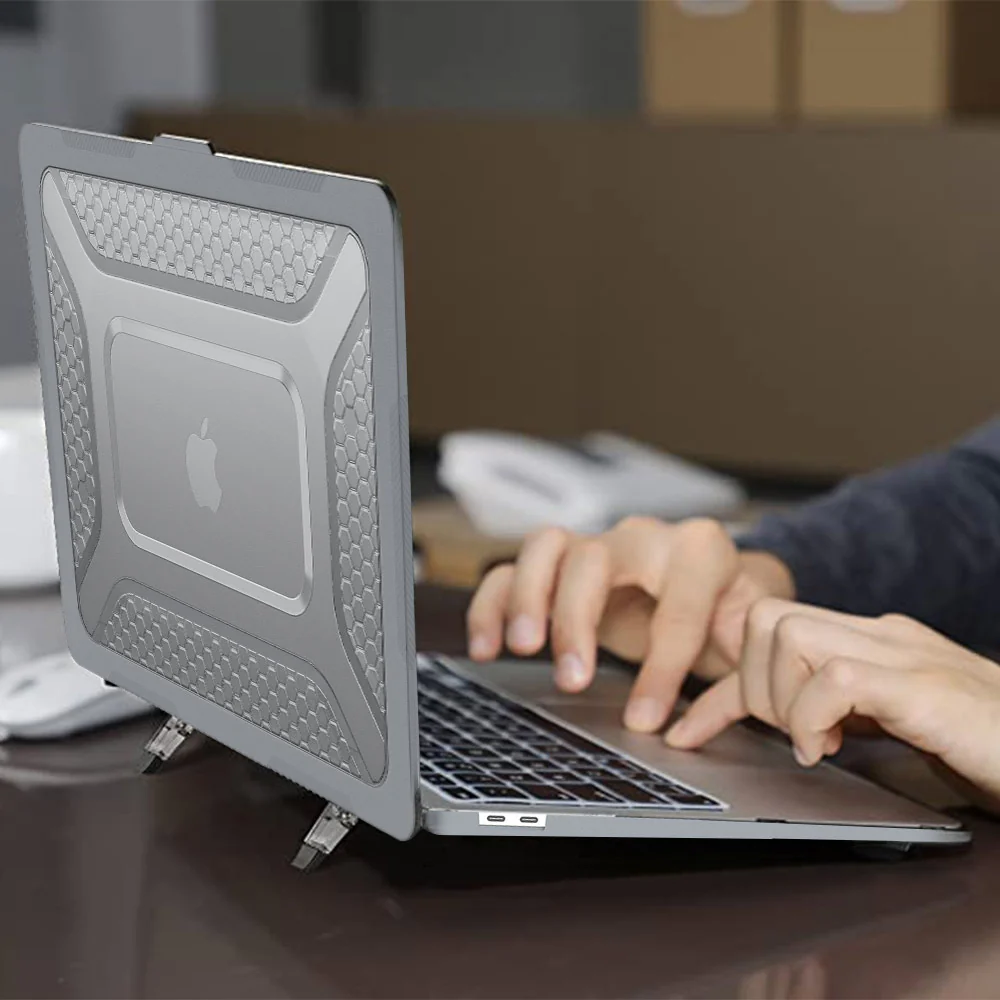 HC-MB-A13V2 | MacBook Air 13" 2018 / 2020 (A1932 / A2179 / M1 A2337) | Heavy Duty Slim Hard Shell Dual Layer Protective Cover - Image 8