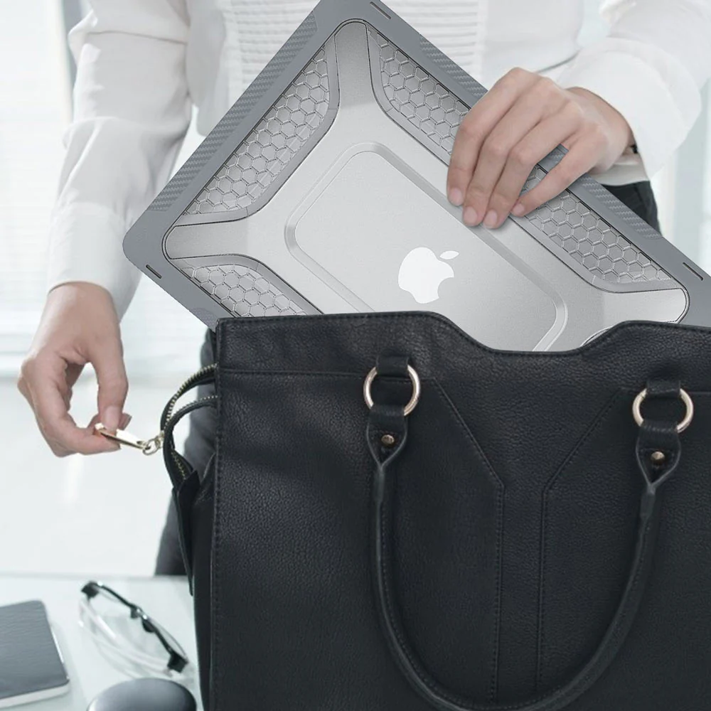 HC-MB-A13V2 | MacBook Air 13" 2018 / 2020 (A1932 / A2179 / M1 A2337) | Heavy Duty Slim Hard Shell Dual Layer Protective Cover - Image 9