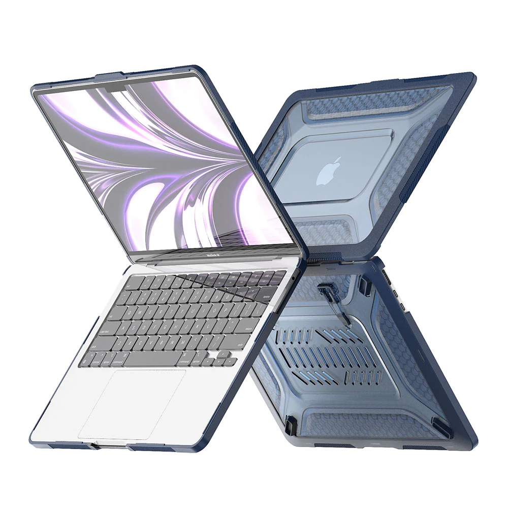 HC-MB-A13V3 | MacBook Air 13.6" 2022 / 2024 / 2025 / 2026 (M2 A2681 / M3 A3113 / M4 A3240 / M5 A3449) | Heavy Duty Slim Hard Shell Dual Layer Protective Cover - Image 12