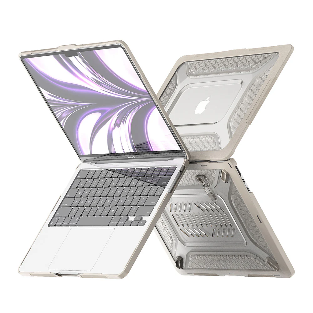 HC-MB-A13V3 | MacBook Air 13.6" 2022 / 2024 / 2025 / 2026 (M2 A2681 / M3 A3113 / M4 A3240 / M5 A3449) | Heavy Duty Slim Hard Shell Dual Layer Protective Cover - Image 13