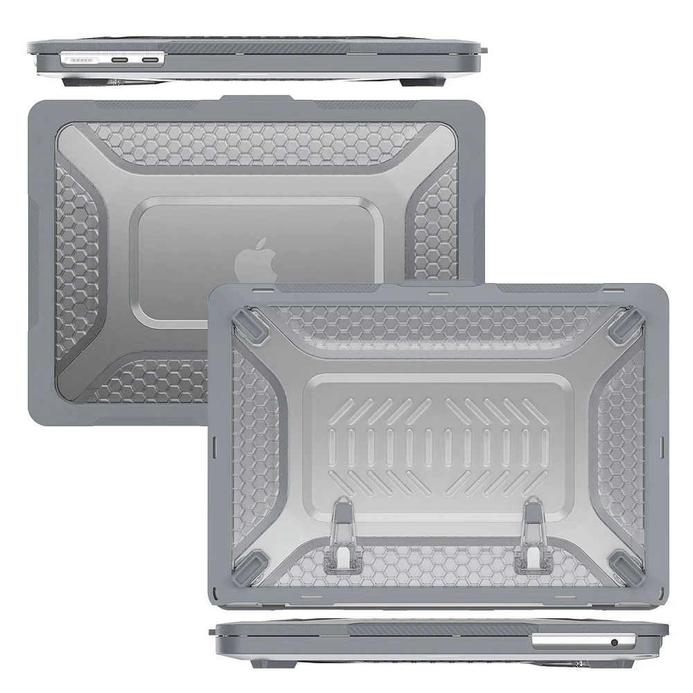HC-MB-A13V3 | MacBook Air 13.6" 2022 / 2024 / 2025 / 2026 (M2 A2681 / M3 A3113 / M4 A3240 / M5 A3449) | Heavy Duty Slim Hard Shell Dual Layer Protective Cover - Image 6
