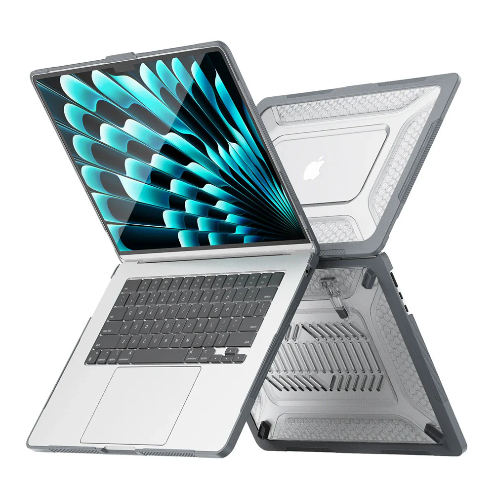 HC-MB-A15 | MacBook Air 15" 2023 / 2024 / 2025 / 2026 (M2 A2941 / M3 A3114 / M4 A3241 / M5 A3448) | Heavy Duty Slim Hard Shell Dual Layer Protective Cover