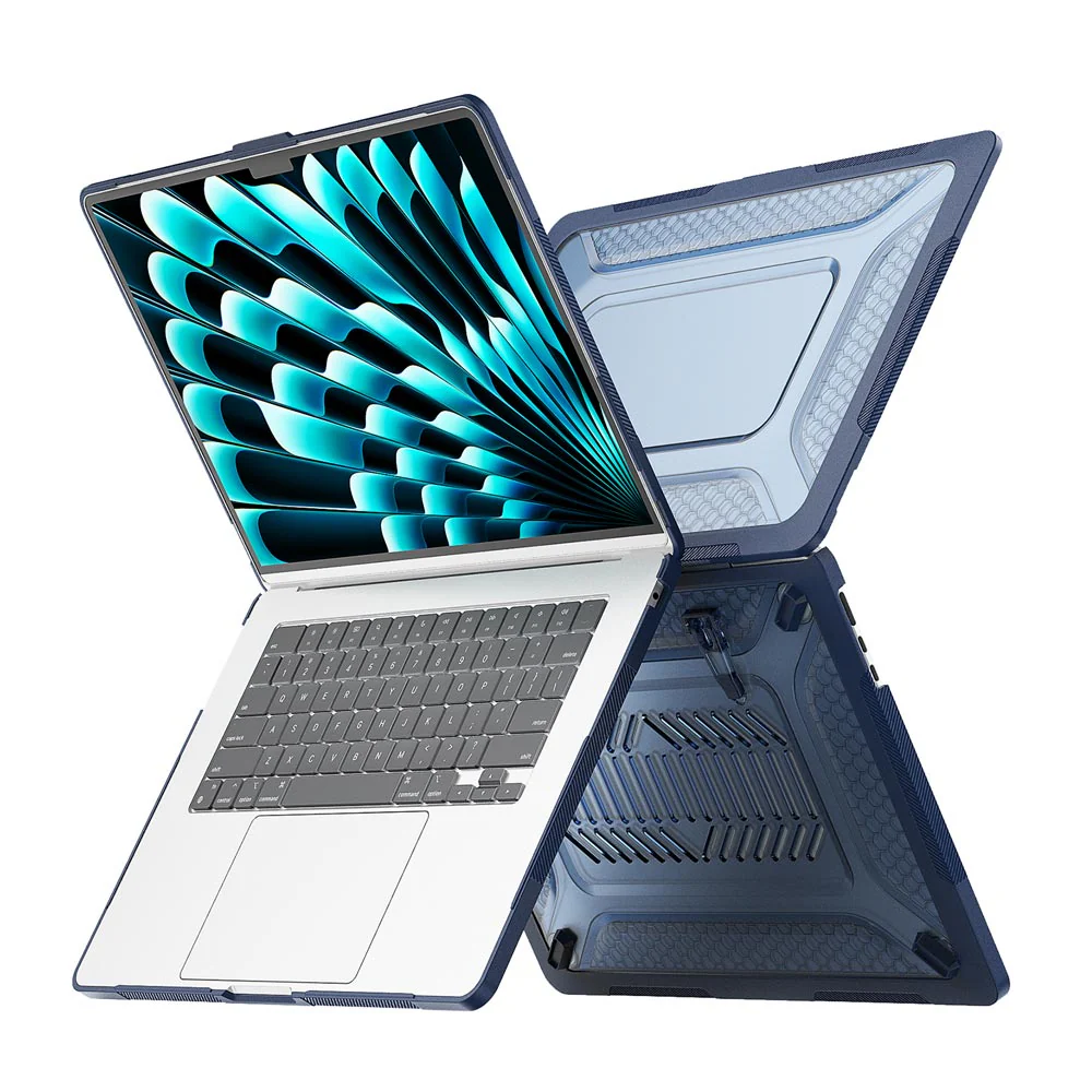 HC-MB-A15 | MacBook Air 15" 2023 / 2024 / 2025 / 2026 (M2 A2941 / M3 A3114 / M4 A3241 / M5 A3448) | Heavy Duty Slim Hard Shell Dual Layer Protective Cover - Image 11