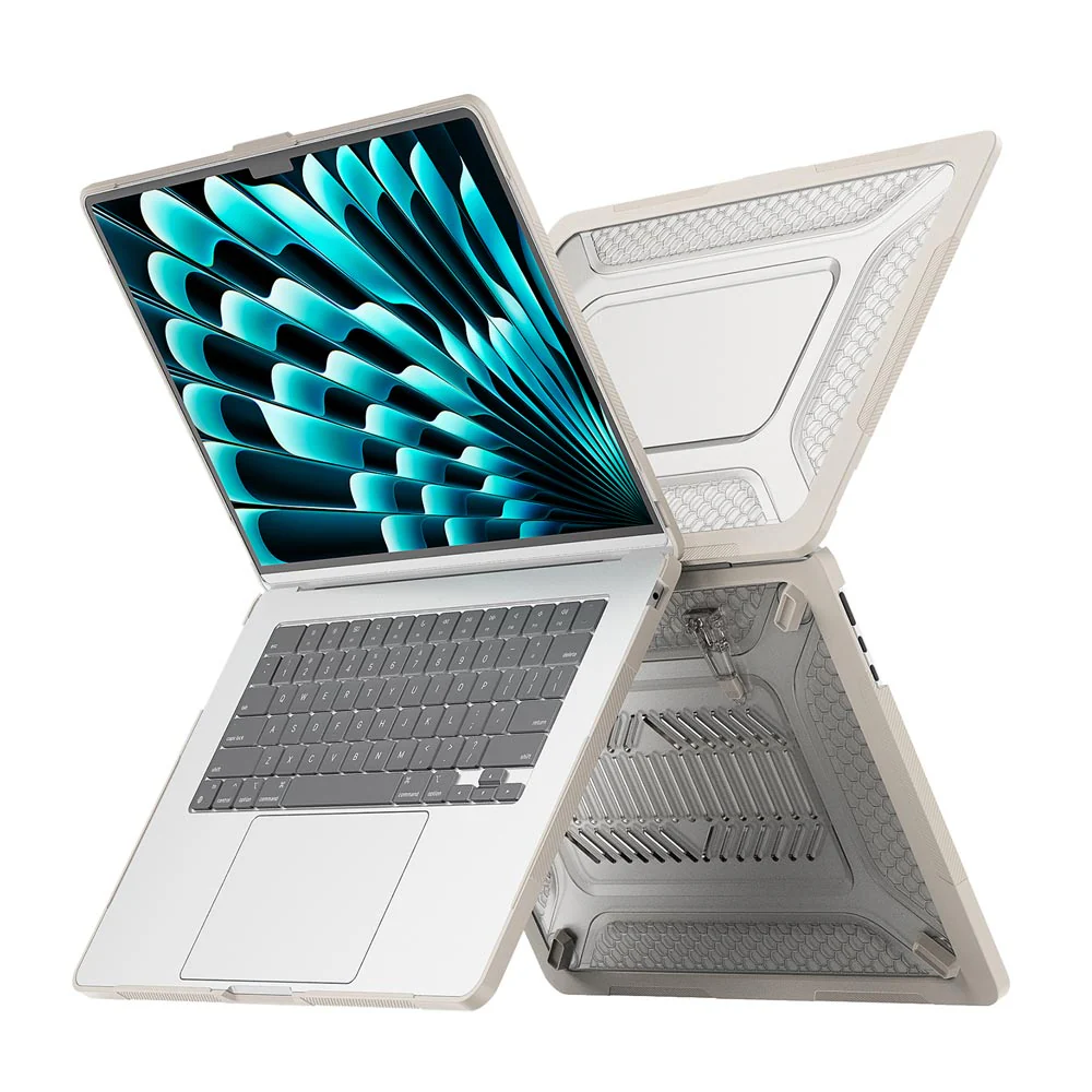 HC-MB-A15 | MacBook Air 15" 2023 / 2024 / 2025 / 2026 (M2 A2941 / M3 A3114 / M4 A3241 / M5 A3448) | Heavy Duty Slim Hard Shell Dual Layer Protective Cover - Image 12