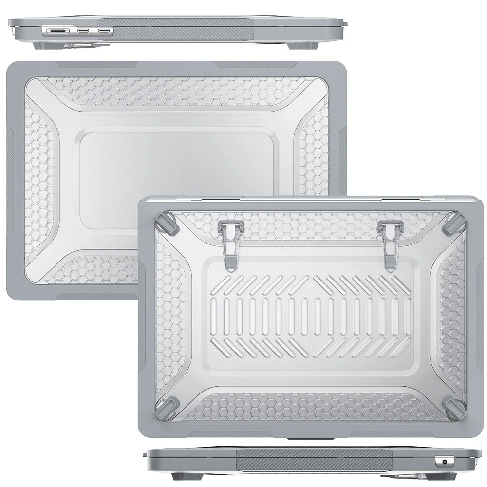 HC-MB-A15 | MacBook Air 15" 2023 / 2024 / 2025 / 2026 (M2 A2941 / M3 A3114 / M4 A3241 / M5 A3448) | Heavy Duty Slim Hard Shell Dual Layer Protective Cover - Image 3