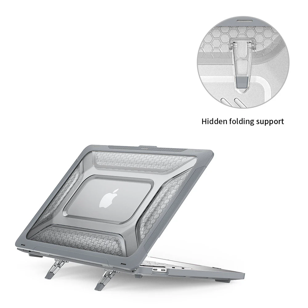 HC-MB-P13V3 | MacBook Pro 13" 2018 / 2020 / 2022 (A1706 / A1708 / A1989 / A2159 / A2251 / A2289 / M1/M2 A2338) | Heavy Duty Slim Hard Shell Dual Layer Protective Cover - Image 3