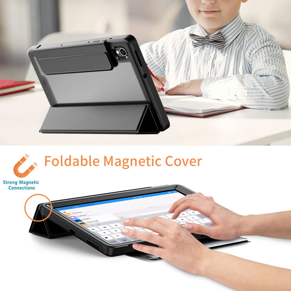 HCV-LN-M10HD2 | Lenovo Tab M10 HD (2nd Gen) TB-X306F | Shockproof Full Protection Magnetic Smart Cover - Image 5