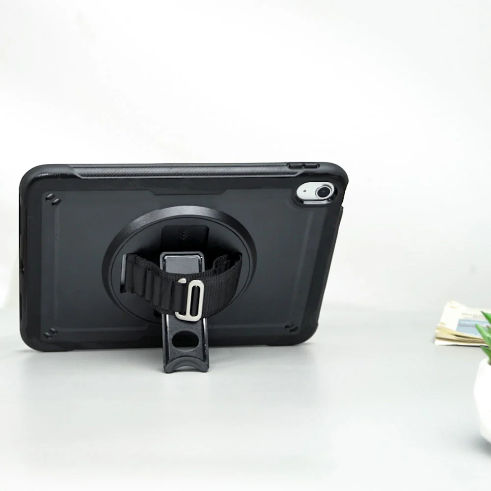 HEN-iPad-N3 | iPad Pro 10.5 2017 | 2 Layers Protective Rugged Case with Loopback Hand Strap and Kick-stand - Image 7