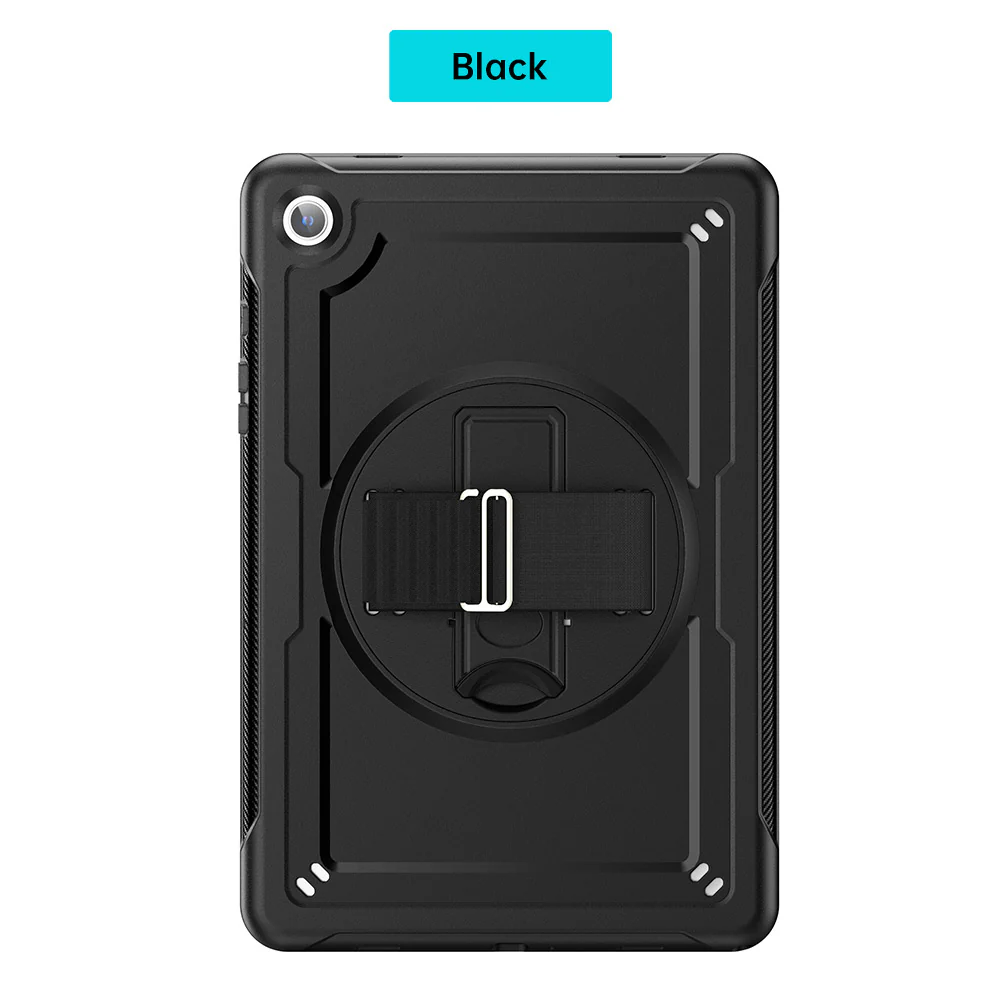 HEN-SS-X210 | Samsung Galaxy Tab A9+ A9 Plus ( 11" ) SM-X210 / SM-X215 / SM-X216 | 2 Layers Protective Rugged Case with Loopback Hand Strap and Kick-stand - Image 10