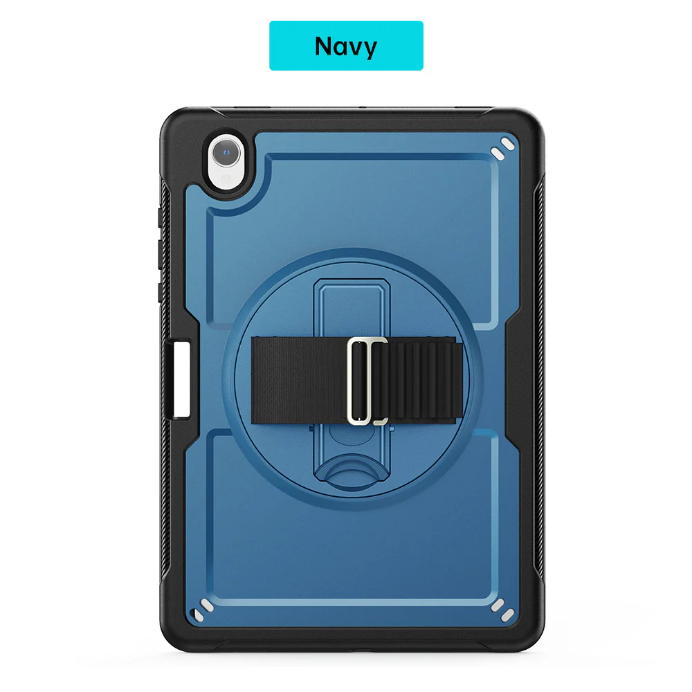 HEN-SS-X730 | Samsung Galaxy Tab S11 SM-X730 / X736 / X738 | 2 Layers Protective Rugged Case with Loopback Hand Strap and Kick-stand - Image 11