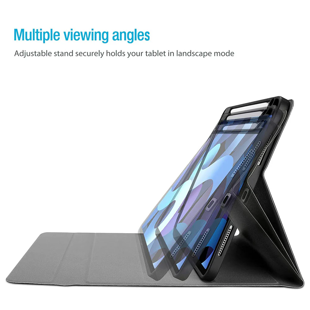 HKV-iPad-A4 | iPad Air 4 2020 / iPad Air 5 2022 | Detachable Keyboard Case with PU leather Folio Cover - Image 3