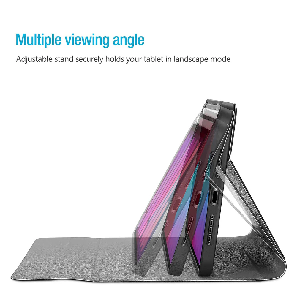 HKV-iPad-M6 | iPad mini 6 | Detachable Keyboard Case with PU leather Folio Cover - Image 3
