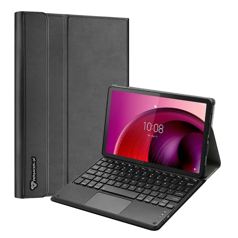 HKV-LN-M105G | Lenovo Tab M10 5G TB360 | Detachable Keyboard Case with PU leather Folio Cover - Image 7