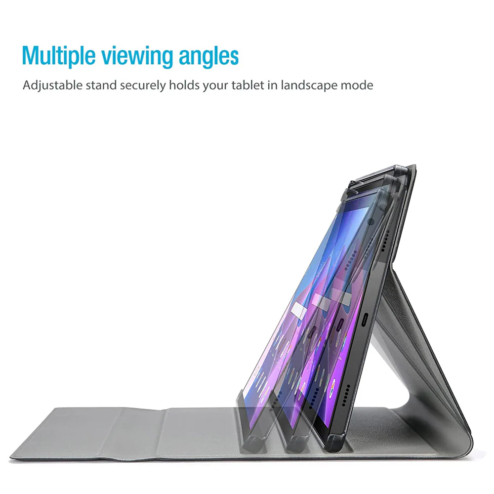 HKV-LN-M10P3 | Lenovo Tab M10 Plus ( Gen3 ) TB125 / TB128 | Detachable Keyboard Case with PU leather Folio Cover - Image 3