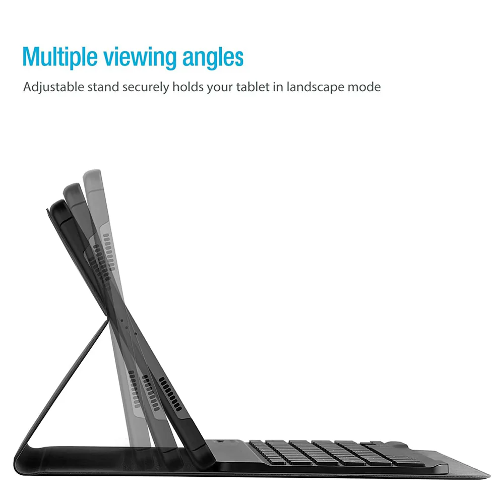 HKV-LN-M9 | Lenovo Tab M9 TB310 | Detachable Keyboard Case with PU leather Folio Cover - Image 3