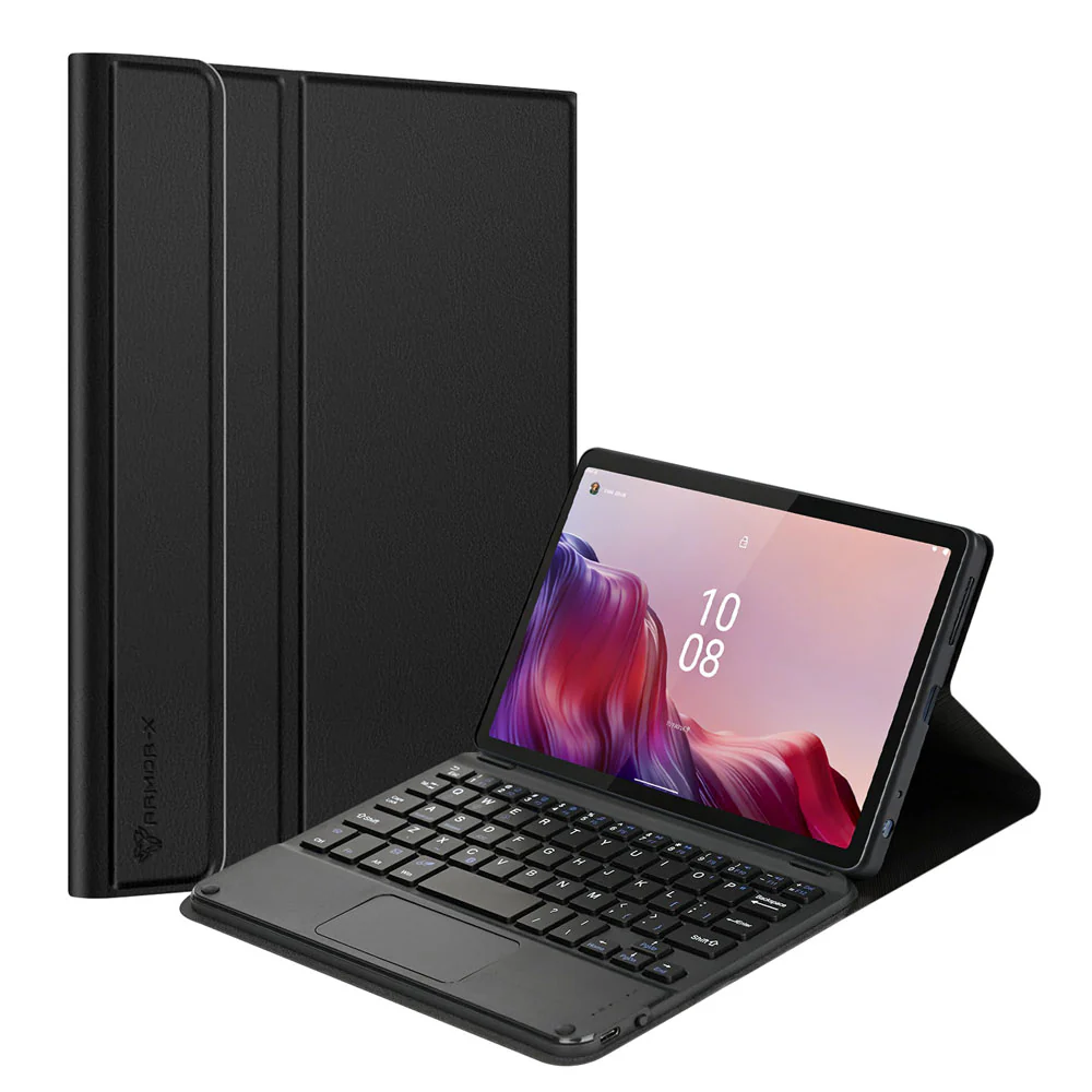 HKV-LN-M9 | Lenovo Tab M9 TB310 | Detachable Keyboard Case with PU leather Folio Cover - Image 7