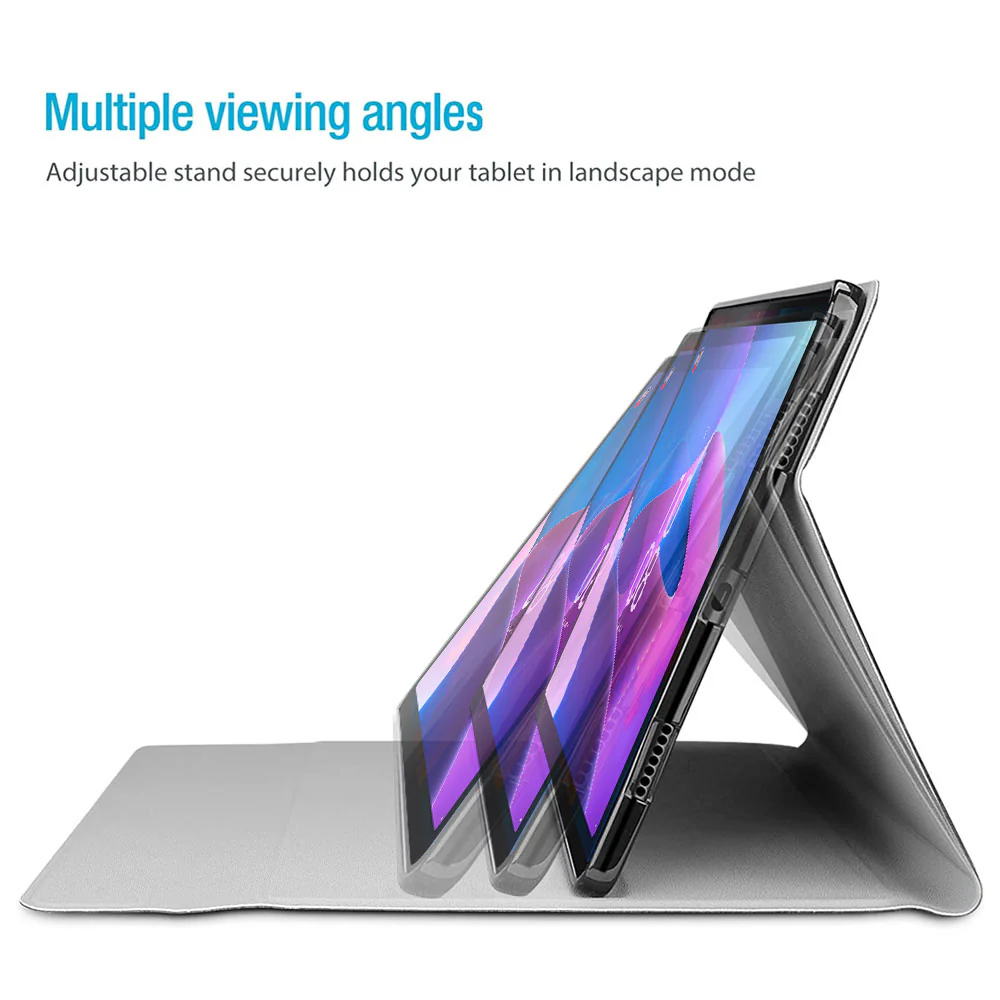 HKV-LN-P11PR2 | Lenovo Tab P11 Pro Gen 2 TB132FU | Detachable Keyboard Case with PU leather Folio Cover - Image 3