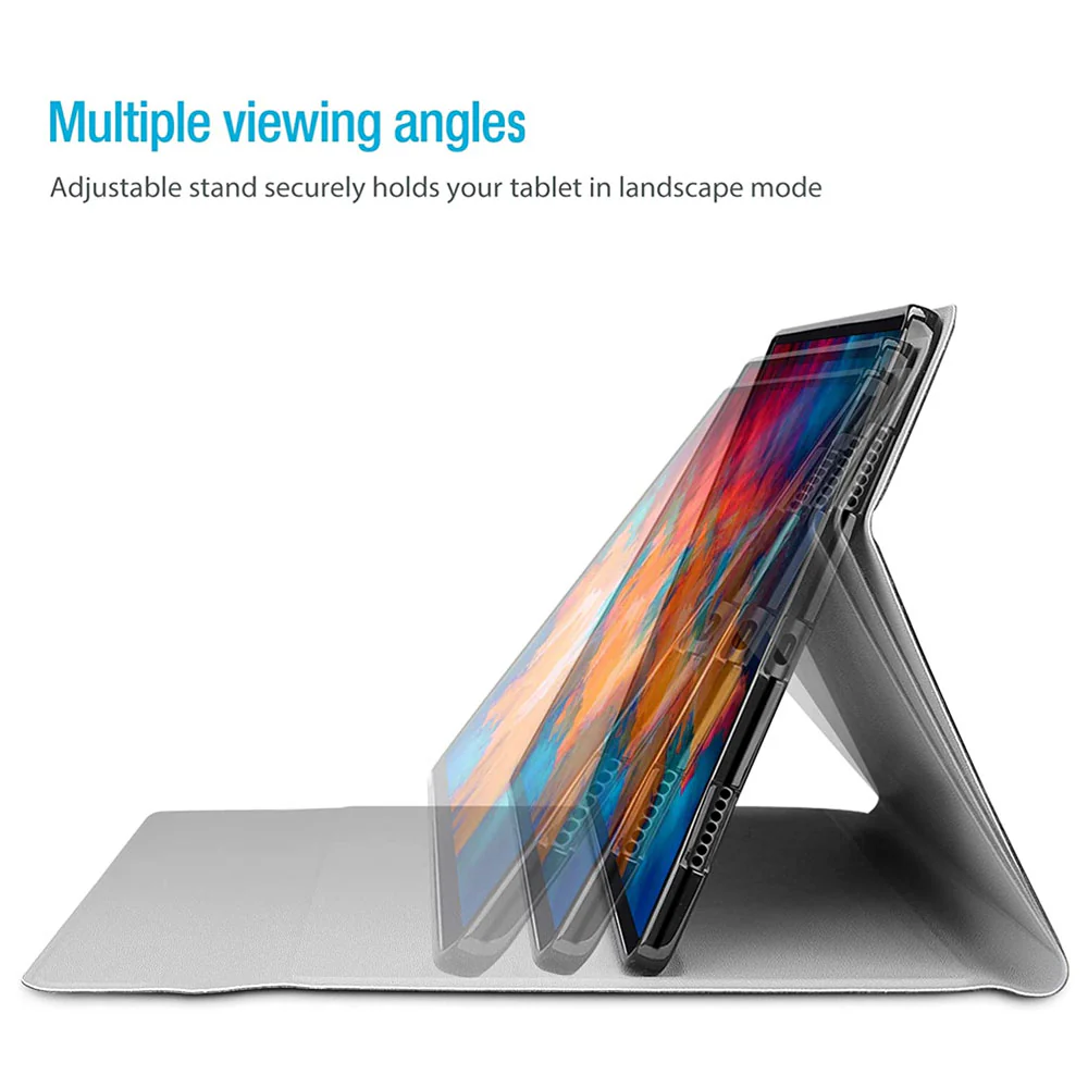 HKV-LN-P11PRO | Lenovo Tab P11 Pro TB-J706 | Detachable Keyboard Case with PU leather Folio Cover - Image 3