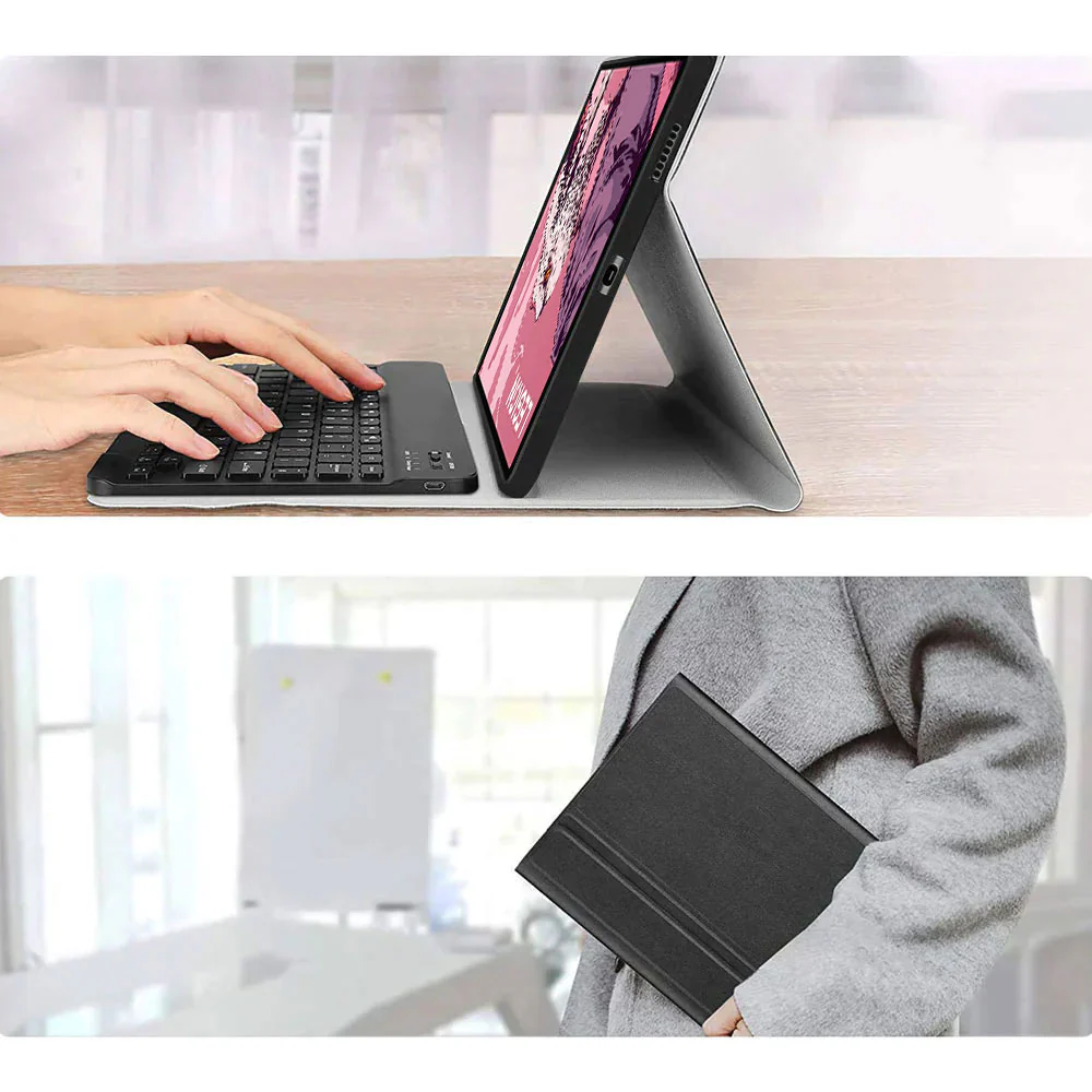 HKV-LN-TB321FU | Lenovo Legion Tab Gen 3 TB321FU / Legion Y700 2025 | Detachable Keyboard Case with PU leather Folio Cover - Image 5
