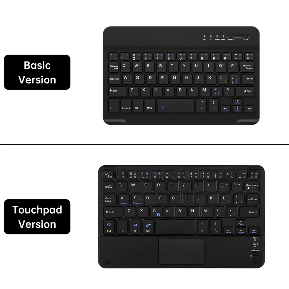 HKV-iPad-M6 | iPad mini 6 | Detachable Keyboard Case with PU leather Folio Cover - Image 6