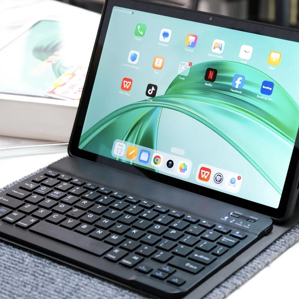 HKV-LN-TB373 | Lenovo Idea Tab Pro TB373 | Detachable Keyboard Case with PU leather Folio Cover - Image 5