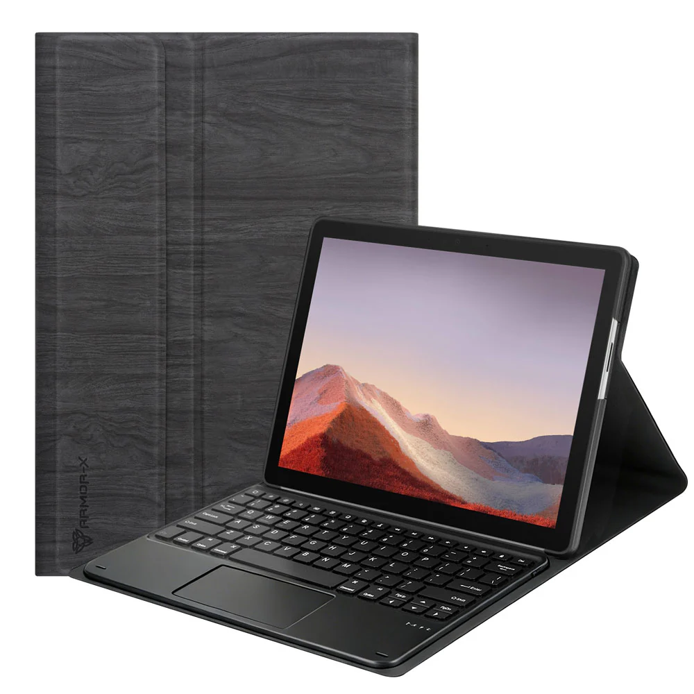 HKV-MS-SFPR7 | Microsoft Surface Pro 7 / 7 Plus / 6 / 5 / 4 | Detachable Keyboard Case with PU leather Folio Cover - Image 7