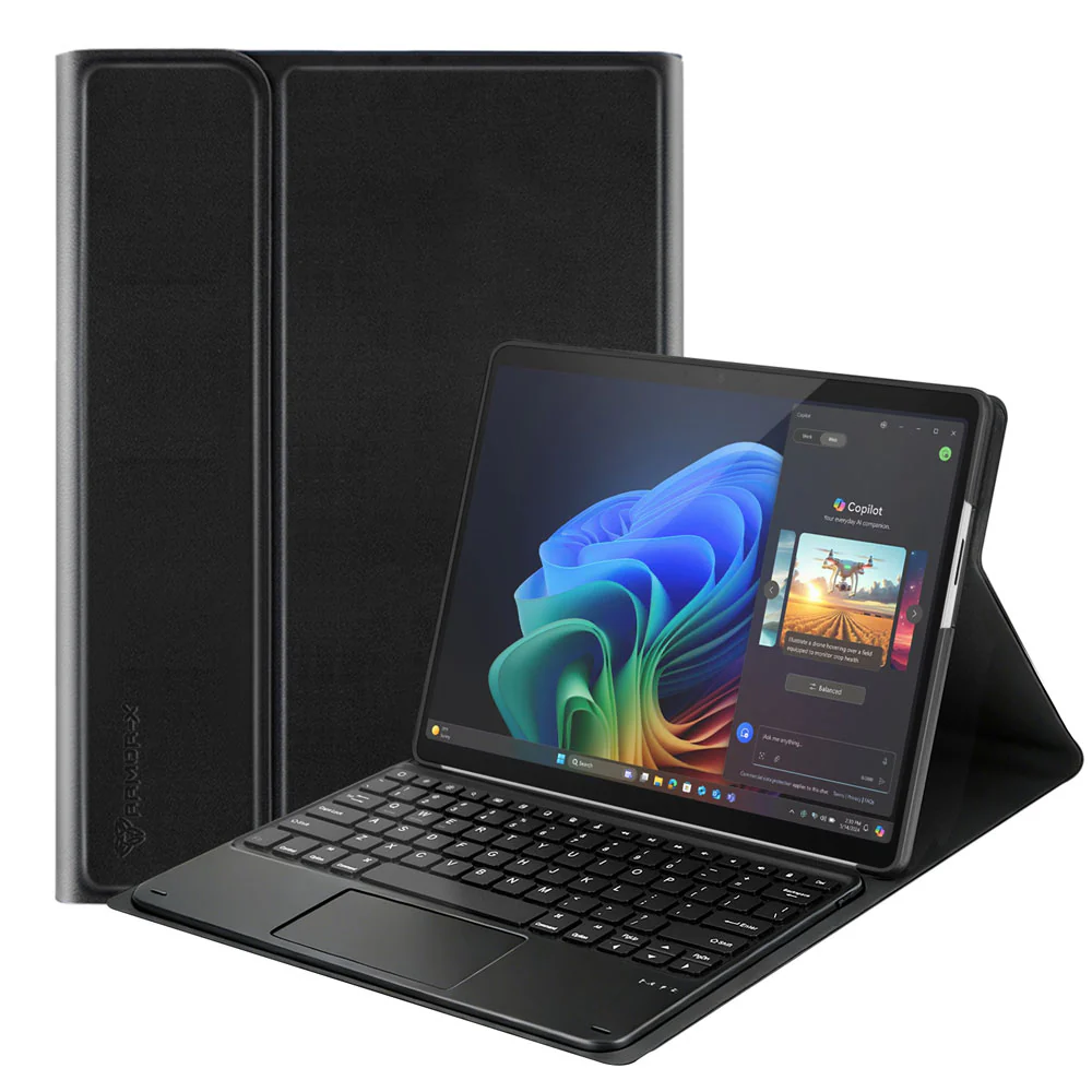 HKV-MS-SFPR8 | Microsoft Surface Pro 13-inch Copilot+ PC | Detachable Keyboard Case with PU leather Folio Cover - Image 7