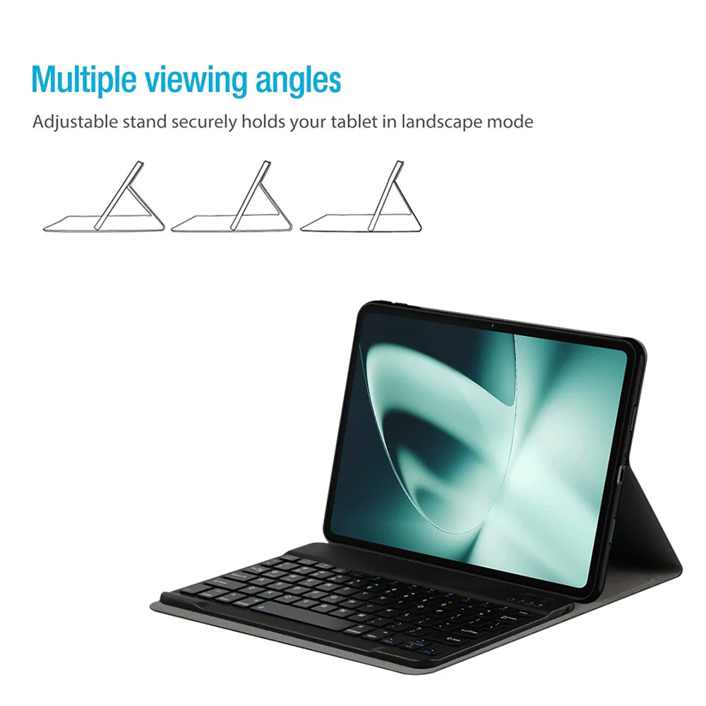 HKV-PL-PAD1 | OnePlus Pad | Detachable Keyboard Case with PU leather Folio Cover - Image 3