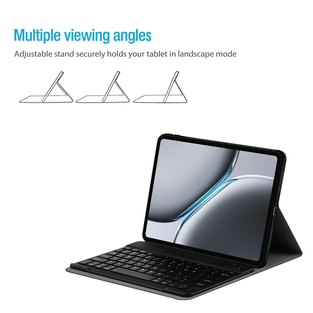 HKV-PL-PAD2 | OnePlus Pad 2 | Detachable Keyboard Case with PU leather Folio Cover - Image 3