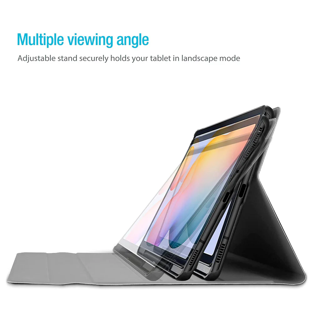 HKV-SS-P610 | Samsung Galaxy Tab S6 Lite SM-P620 P625 (2024) / SM-P613 P619 (2022) / SM-P610 P615 (2020) | Detachable Keyboard Case with PU leather Folio Cover - Image 3