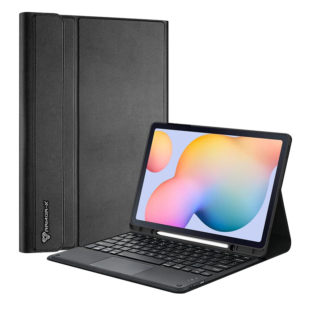 HKV-SS-P610 | Samsung Galaxy Tab S6 Lite SM-P620 P625 (2024) / SM-P613 P619 (2022) / SM-P610 P615 (2020) | Detachable Keyboard Case with PU leather Folio Cover - Image 7