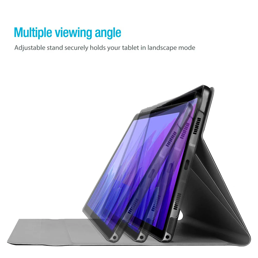 HKV-SS-T500 | Samsung Galaxy Tab A7 10.4 SM-T500 T505 T507 (2020) / A7 10.4 SM-T509 (2022) | Detachable Keyboard Case with PU leather Folio Cover - Image 3