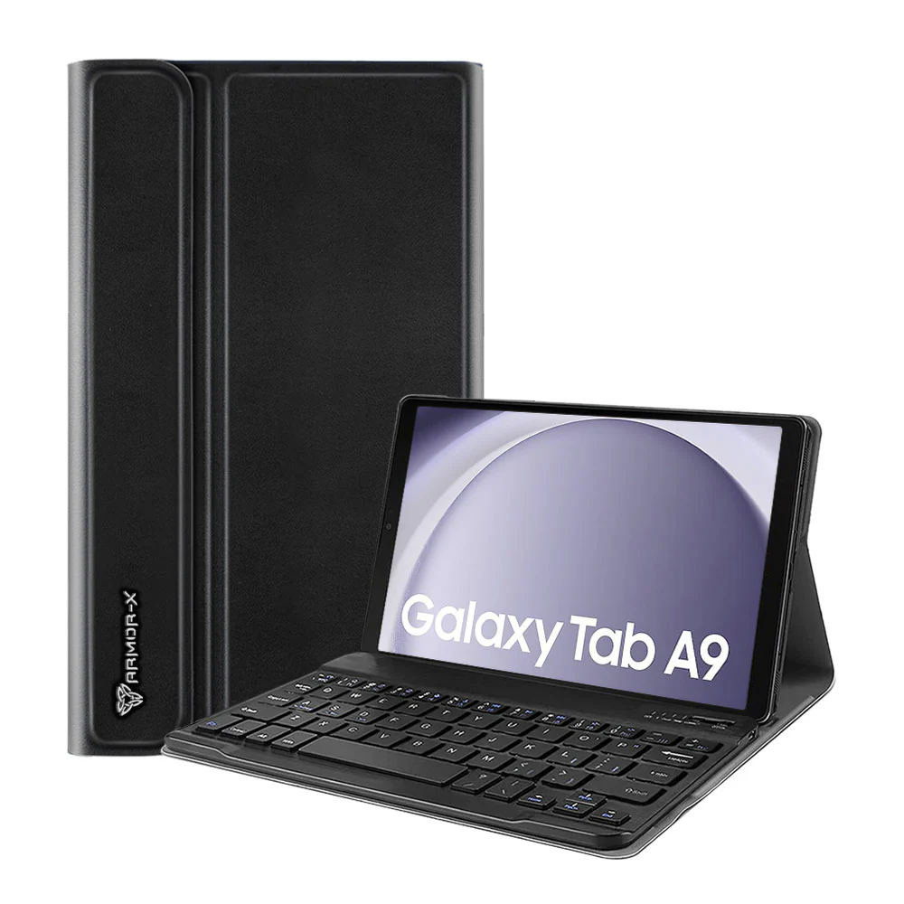HKV-SS-X110 | Samsung Galaxy Tab A9 ( 8.7" ) SM-X110 / SM-X115 | Detachable Keyboard Case with PU leather Folio Cover
