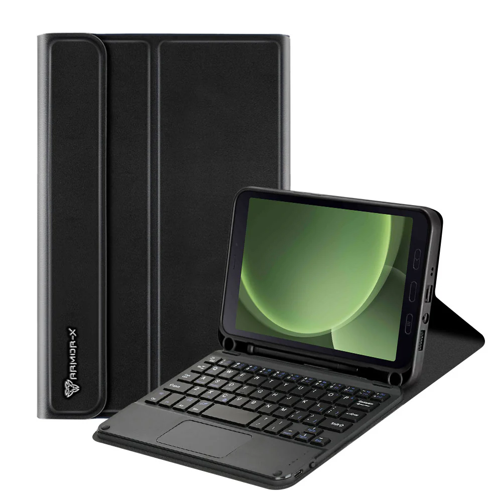HKV-SS-X306 | Samsung Galaxy Tab Active5 (8-inch) SM-X300 SM-X306B SM-X308U / Active3 | Detachable Keyboard Case with PU leather Folio Cover - Image 7