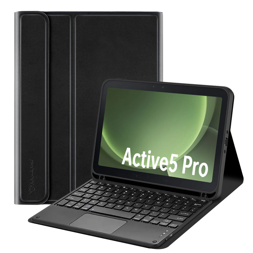 HKV-SS-X350 | Samsung Galaxy Tab Active5 Pro (10.1-inch) SM-X350 SM-X356 SM-X358 / Active4 Pro / Active Pro | Detachable Keyboard Case with PU leather Folio Cover - Image 8