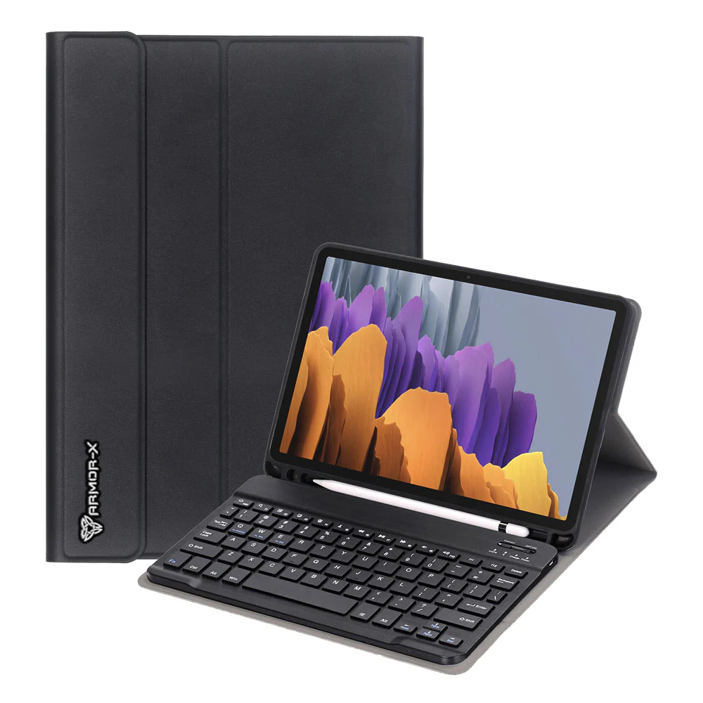 HKV-SS-X700 | Samsung Galaxy Tab S7 SM-T870 / SM-T875 / SM-T876B | Detachable Keyboard Case with PU leather Folio Cover