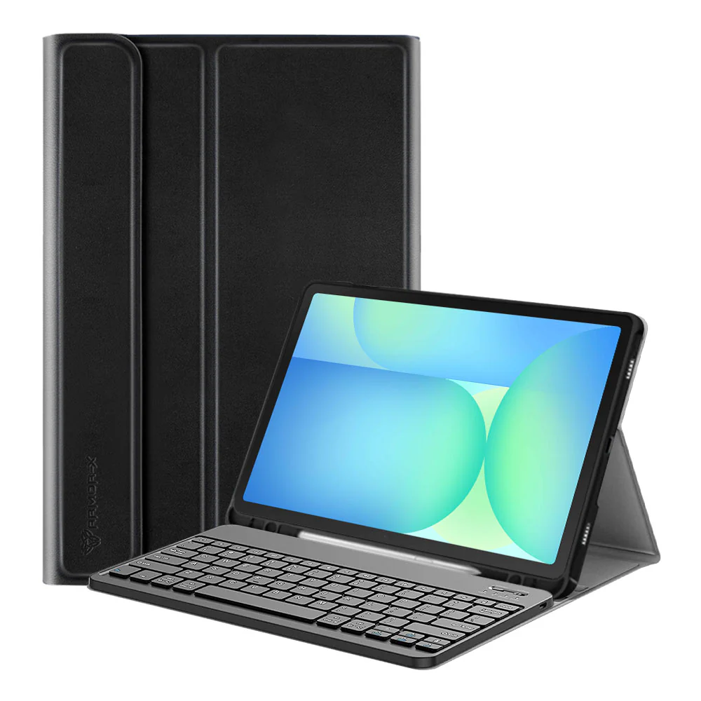 HKV-SS-X710 | Samsung Galaxy Tab S10 FE SM-X520 X526 X528 / S10 Lite SM-X400 X406 | Detachable Keyboard Case with PU leather Folio Cover