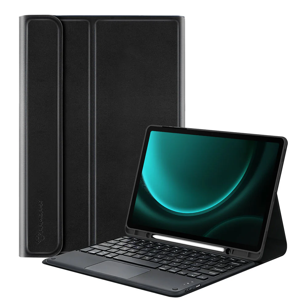 HKV-SS-X710 | Samsung Galaxy Tab S9 FE SM-X510 X516 X518 | Detachable Keyboard Case with PU leather Folio Cover - Image 7