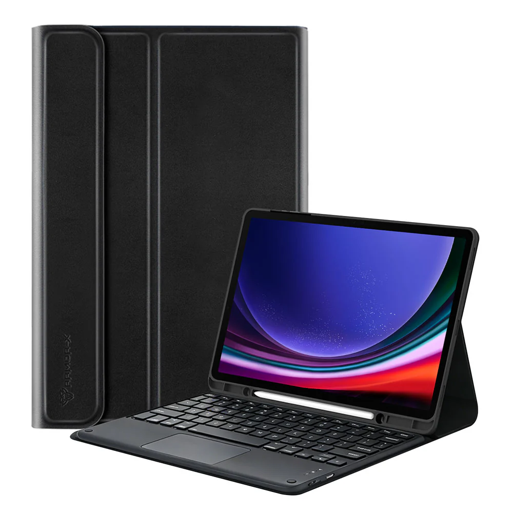 HKV-SS-X710 | Samsung Galaxy Tab S9 SM-X710 / X716 / X718 | Detachable Keyboard Case with PU leather Folio Cover - Image 7