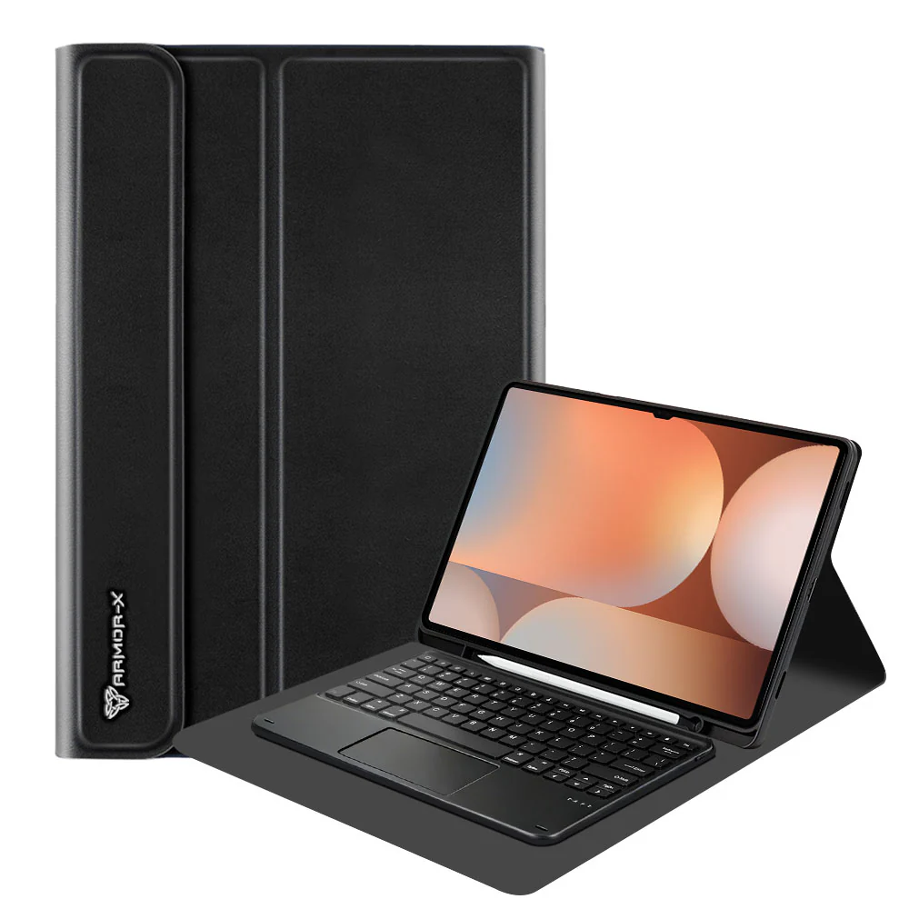HKV-SS-X910 | Samsung Galaxy Tab S10 Ultra SM-X920 / X926B | Detachable Keyboard Case with PU leather Folio Cover - Image 7