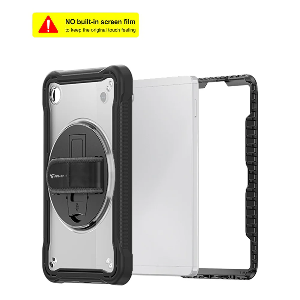 HLN-SS-X110 | Samsung Galaxy Tab A9 ( 8.7" ) SM-X110 / SM-X115 | 2 Layers Protective Rugged Case with Hand Strap and Kick-stand - Image 8