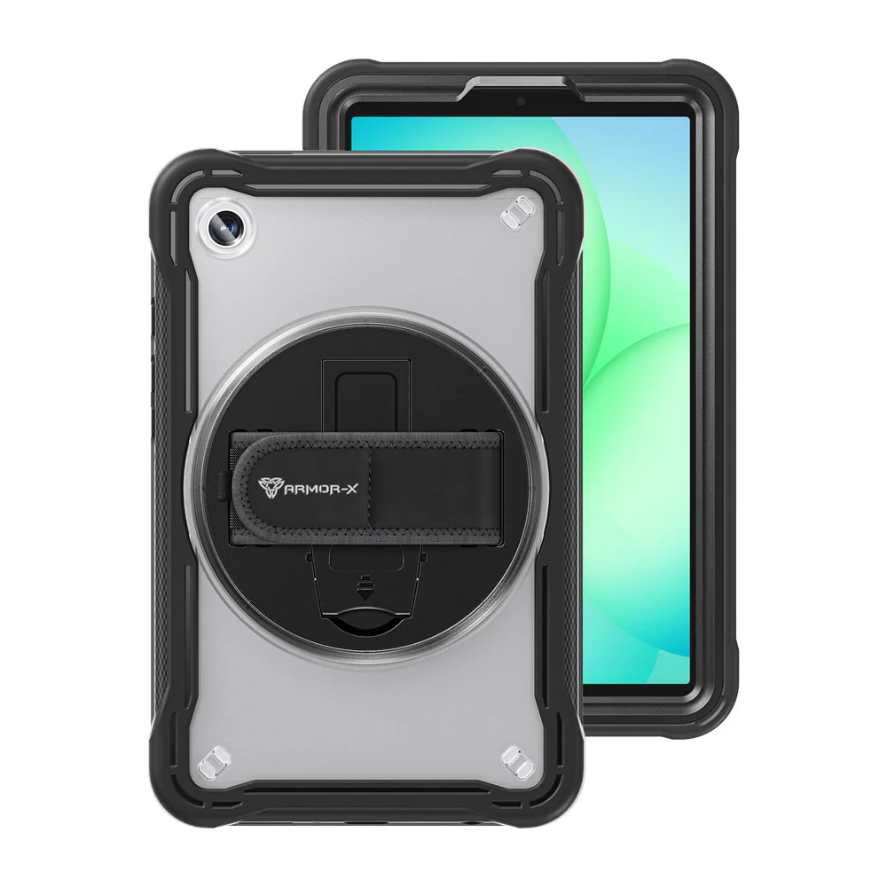 HLN-SS-X135 | Samsung Galaxy Tab A11 ( 8.7" ) SM-X133 / SM-X135 | 2 Layers Protective Rugged Case with Hand Strap and Kick-stand - Image 11