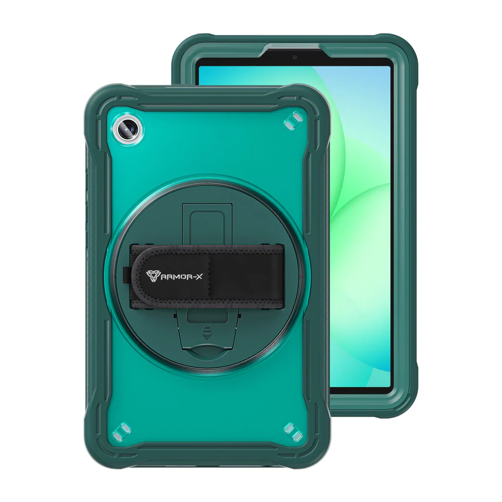 HLN-SS-X135 | Samsung Galaxy Tab A11 ( 8.7" ) SM-X133 / SM-X135 | 2 Layers Protective Rugged Case with Hand Strap and Kick-stand - Image 12