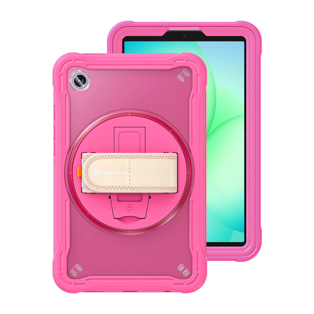 HLN-SS-X135 | Samsung Galaxy Tab A11 ( 8.7" ) SM-X133 / SM-X135 | 2 Layers Protective Rugged Case with Hand Strap and Kick-stand - Image 14