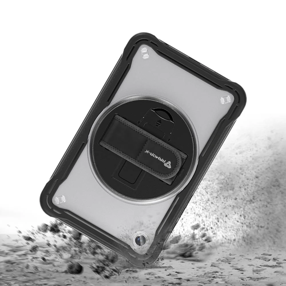 HLN-SS-X135 | Samsung Galaxy Tab A11 ( 8.7" ) SM-X133 / SM-X135 | 2 Layers Protective Rugged Case with Hand Strap and Kick-stand - Image 7
