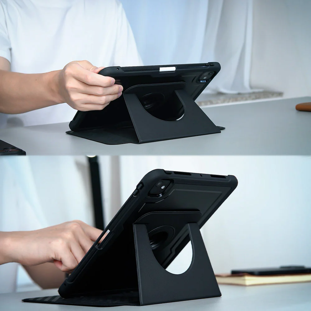 HMC-iPad-M6 | iPad mini 6 | Detachable 360 Degree Rotating Smart Folio Case & PU Leather Cover - Image 7