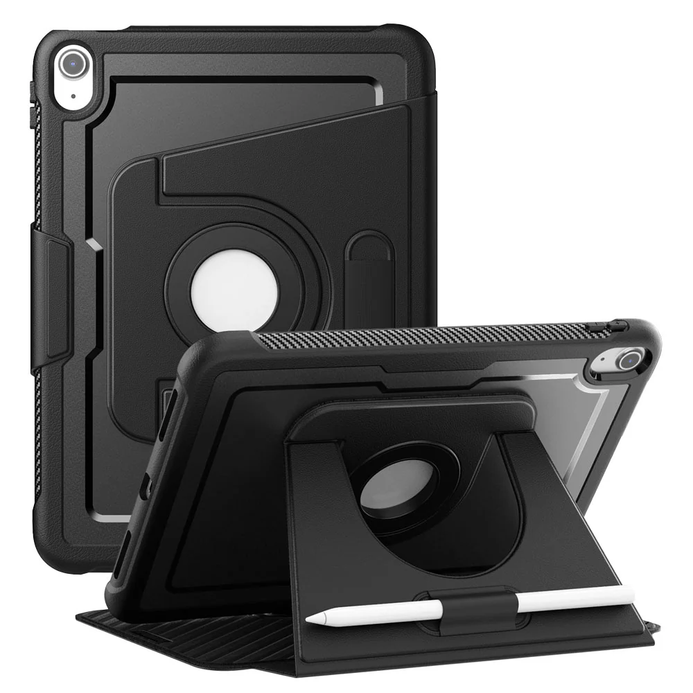 HMC-iPad-N5 | iPad 11-Inch (11th Gen / A16) / iPad 10.9 (10th Gen.) | Detachable 360 Degree Rotating Smart Folio Case & PU Leather Cover
