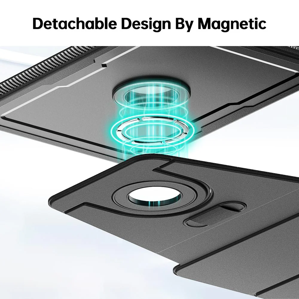 HMC-iPad-N5 | iPad 11-Inch (11th Gen / A16) / iPad 10.9 (10th Gen.) | Detachable 360 Degree Rotating Smart Folio Case & PU Leather Cover - Image 2